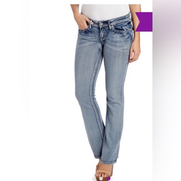 Hydraulic jeans 17/18 lola curvy light wash acid wash bootcut flare jeans - Picture 1 of 9